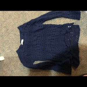 Navy Blue Knit Sweater